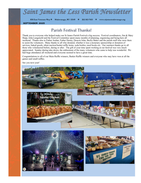 September newsletter