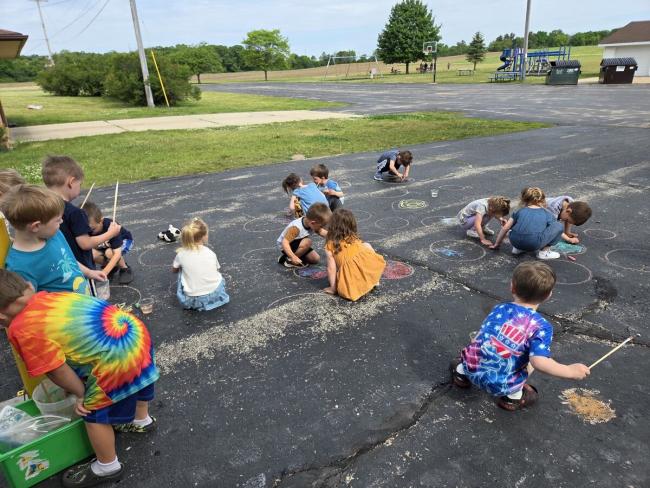 3K chalk art